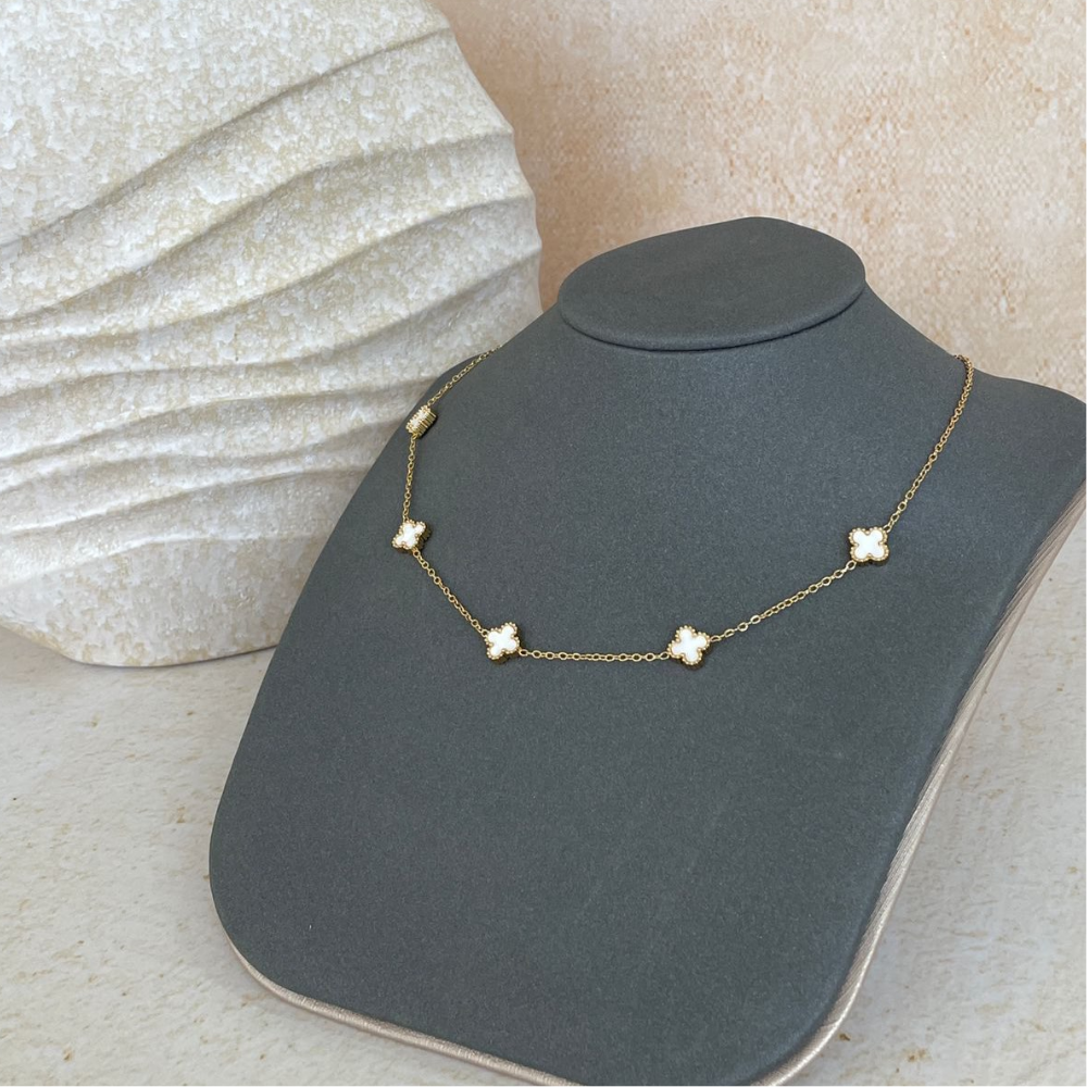 Set de Choquer, Pulsera y Aretes 5 trébol
